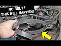 HOW LONG CAN YOU DRIVE A CAR WITHOUT SERPENTINE BELT, BROKEN BELT