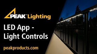 Peak Lighting LED App - Light Controls