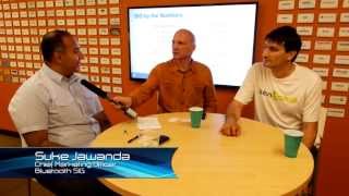 Suke Jawanda, CMO, Bluetooth® SIG, Maurizio Macagno, co-founder, Heapsylon w/ Tim Reha