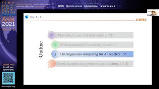 tinyML Asia 2021 Weifeng Zhang: Hardware software co-optimizations for efficient privacy...