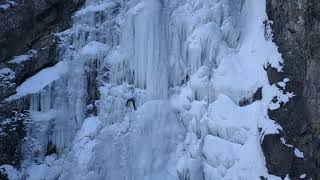 Would you be able to climb frozen Gveleti Waterfall, Stepantsminda, Georgia?