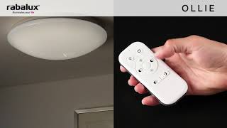 Rabalux 2635 - LED Ceiling light with remote control OLLIE 1xLED/40W/230V