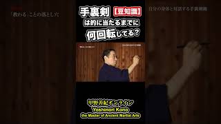 【豆知識】手裏剣は的に当たるまでに何回転してる？　#shorts　＜甲野善紀の稽古録・実技動画＞Yoshinori Kono/Ancient Martial arts master  武術/剣術