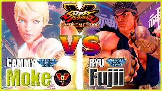 SFV CE 👊🏻 Moke (Cammy) vs Fujii / Bibi21jp (Ryu) FT2