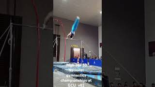 high bar 53 National gymnastics championships at GCU  v82