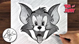 How To Draw TOM The Cat | Tom and Jerry Drawing Tutorial