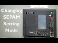 Changing the SEPAM Setting Mode-Yes, it IS Important!