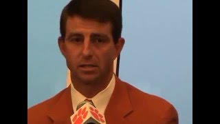 Dabo Swinney emotional as he is named Clemson head football coach