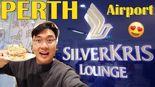 Singapore Airline SilverKris Lounge Review Perth Airport [WORTH IT] ✈️ 🇦🇺