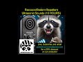 ultrasonic sounds to ward off raccoons and rodents 10 hours