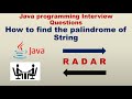 How to reverse a string | Check Palindrome String | Automation testing interview question