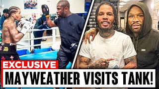 Floyd Mayweather Visits \u0026 TRAINING With Gervonta Davis For Lamont Roach FIGHT