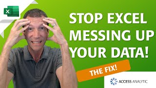 How to Stop Excel changing text to dates and removing leading zeros