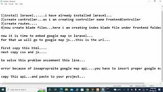 How to embed google map in Laravel application....add marker....get current location.....