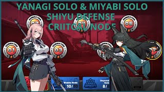 Solo Yanagi \u0026 Solo Miyabi Shiyu Defense Critical S Rank Clear Without Getting Hit[Zenless Zone Zero]