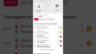 Ноттингем Форест - Фулхэм прогноз