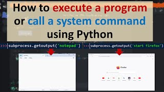 How to execute a program or call a system command using Python