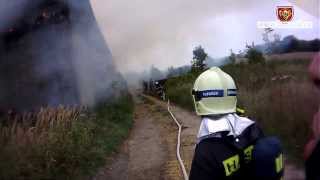 27.8.2013 Požár - zemědělské objekty, Ostrava - Poruba