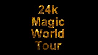 Bruno Mars 24k Magic World Tour Tribute Video