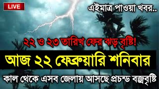 আবহাওয়ার খবর আজকের, 21 February 2025, Bangladesh Weather Report