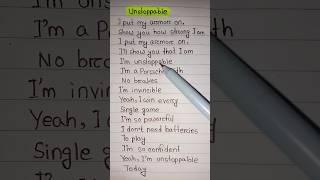 Sia ~ Unstoppable 💜 #lyrics #shorts