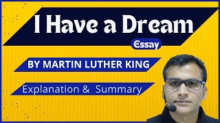 I Have a Dream by Martin Luther King | Summary \u0026 Explanation | #mjpru