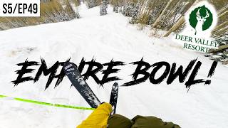 skiing EMPIRE BOWL at DEER VALLEY!