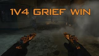 1v4 Grief Win on Cell Block - Black Ops 2 Zombies