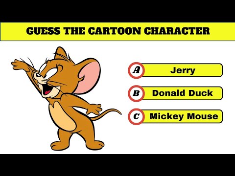 Guess The Cartoon Character Challenge - YouTube