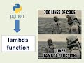 Python Lambda function - Everything you need to know...