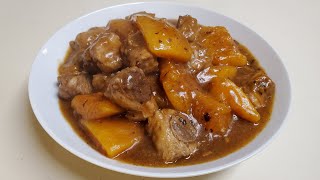 南瓜炆排骨  Braised Pork Ribs w/ Pumpkin