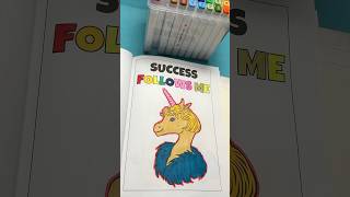 Success follows me, and it can follow you too! 🌟 #shorts #coloringwithmarkers