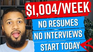 $1,004 Weekly-4 Urgently Hiring Remote Jobs That Wont Interview You! Start Same Day! Work From Home