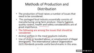 Ethical Issues related to Food Industries