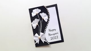Easy & Beautiful Newyear Card • Happy Newyear Greeting Card Making • Handmade Newyear Card Idea 2022