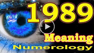 🔴 Angel Number Meanings 1989 ✅ Seeing 1989 ✅ Numerology Box