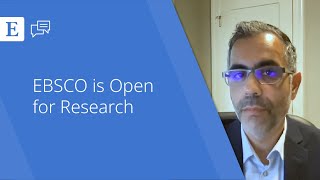 EBSCO is Open for Research