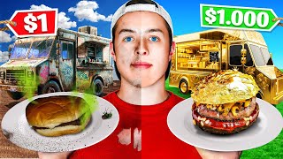 Eating at Cheap VS Expensive Food Trucks!