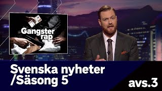 Svenska nyheter - hela inslaget  om gangsterrap