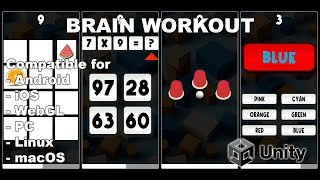 Brain Workout - Unity puzzle game source code
