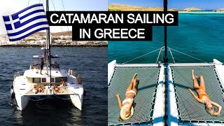 WOW!! Sailing the beautiful Greek Islands by Catamaran | part 1.