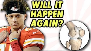 Patrick Mahomes and RISK FACTORS for Repeat Patellar Dislocation