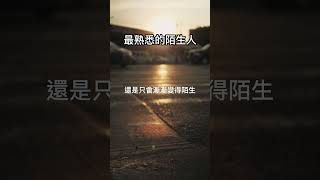 最熟悉的陌生人 #shorts #subscribe #愛情 #文案 #最熟悉的陌生人