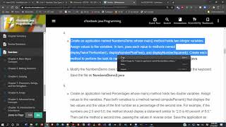 Java Programming 1 - Chapter 3 Exercises Part 1 - Spring 2021