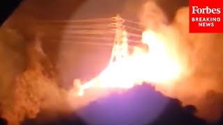 BREAKING: Video Shows Possible Source Of Eaton Fire As Electrical Transmission Tower Catches Fire