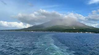 【タイムラプス】桜島港ー鹿児島港