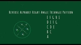 103 Alphabet Right Angle Triangle Pattern without any pre-defined method using while loop in Python