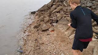 Elijah catching a catfish at the Sherman Reservoir