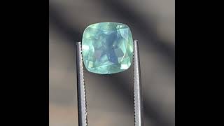 4.23ct Australian Sapphire, Teal Blue, Green - Cushion Cut - Natural Light