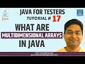 Java for Testers #17 - Multidimensional Array in Java | With Examples